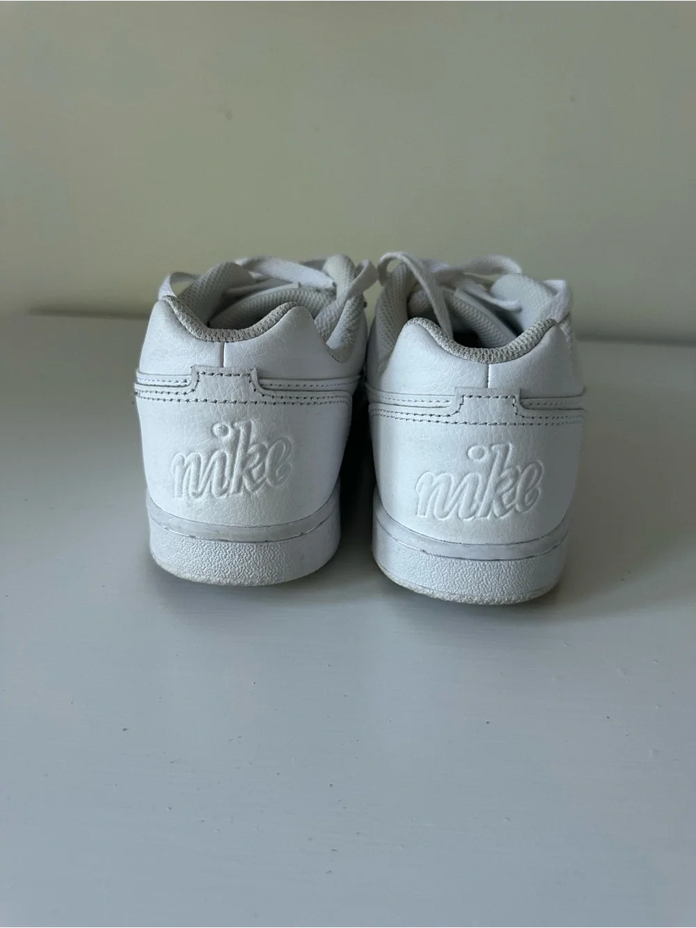 Nike White Low-Top Leather Sneakers Women's